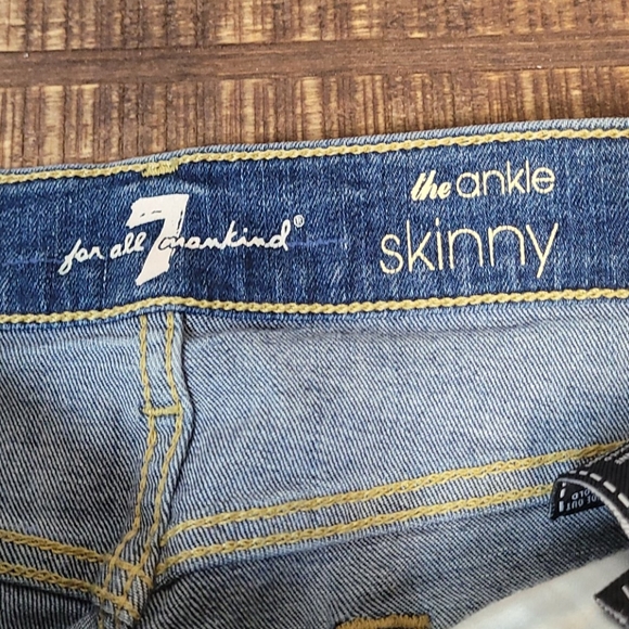 7 FAM The Ankle Split Hem Skinny Jeans - Picture 7 of 15